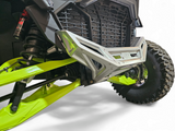 2022-2025 Polaris RZR Pro R, Pro S, Turbo R Machined Billet Front Winch Bumper (Clear Anodize)